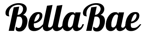 Bella Bae logo in black on a transparent background